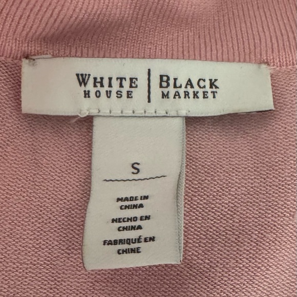 White House Black Market Pink Wrap Sweater In Women's Size S - Picture 3 of 3